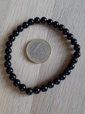 Bracelet 6mm agate noire / onyx