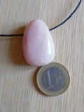 Pendentif pierre percée Opale rose