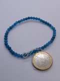 Bracelet apatite bleue 4mm