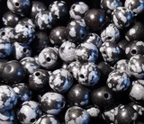 Perles Minéraux Obsidienne mouchetée 6,4mm