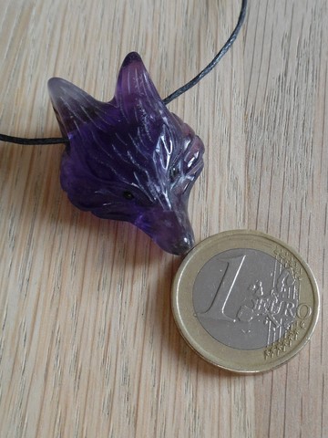 Pendentif en Améthyste tête de renard