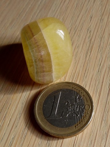 Pierre roulée Fluorite / Fluorine jaune