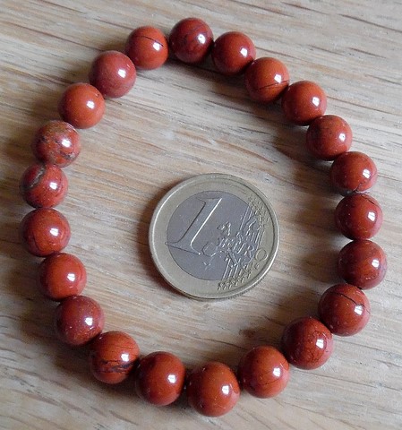 Bracelet en Jaspe rouge