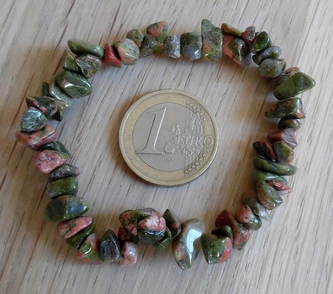 Bracelet baroque Jaspe unakite