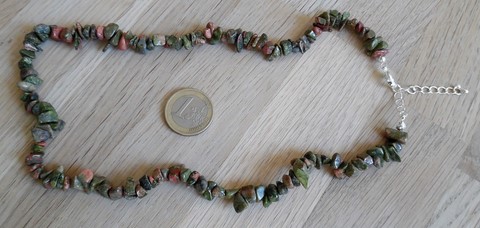 Collier baroque Jaspe unakite