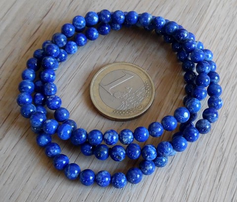 Triple bracelet et collier en Lapiz Lazuli