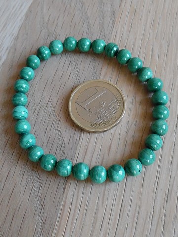 Bracelet Malachite 6mm