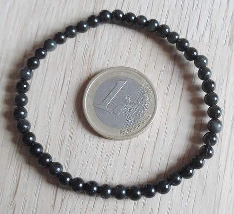 Bracelet Obsidienne oeil céleste