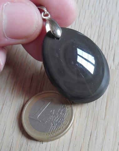 Pendentif Obsidienne oeil céleste