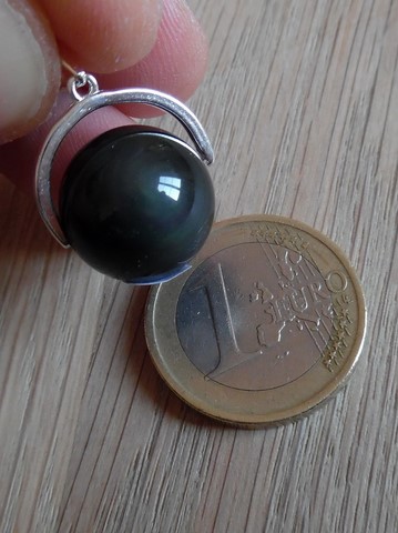 Pendentif Obsidienne oeil céleste