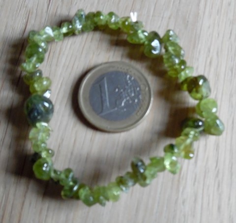 Bracelet baroque Péridot Olivine