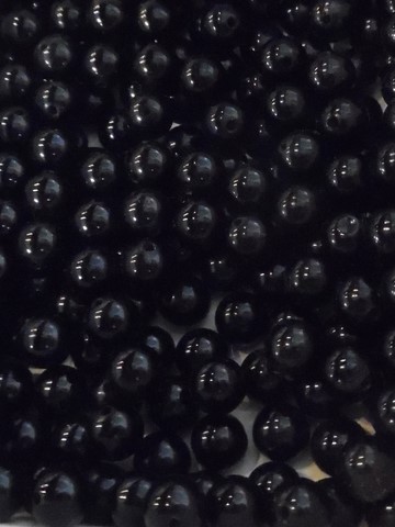 Perles obsidienne noire 6mm