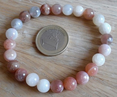 Bracelet en pierre de lune naturelle