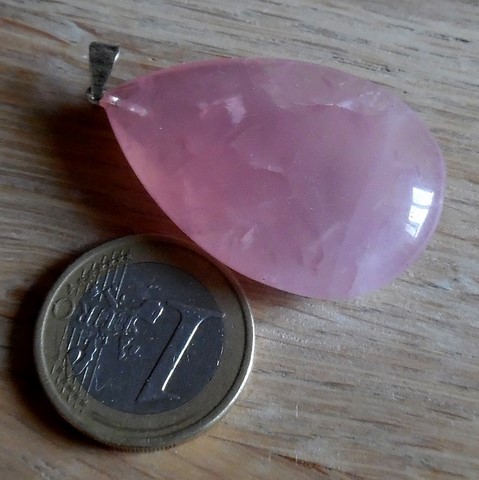 Pendentif Quartz rose