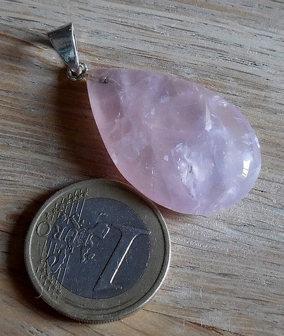 Pendentif Quartz rose