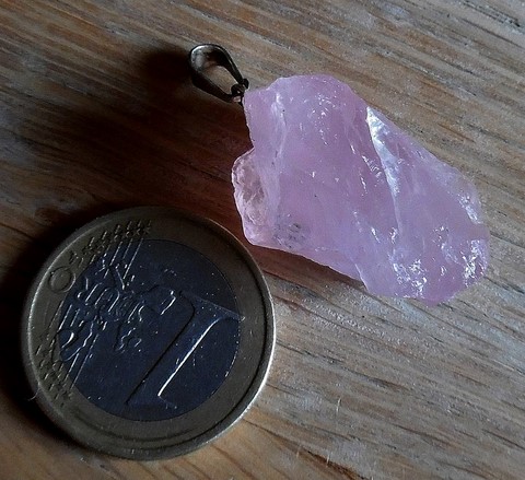 Pendentif Quartz rose