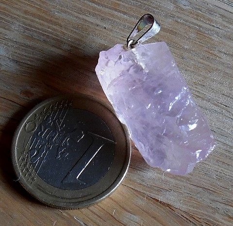 Pendentif Quartz rose