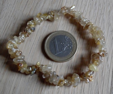 Bracelet baroque Quartz rutile