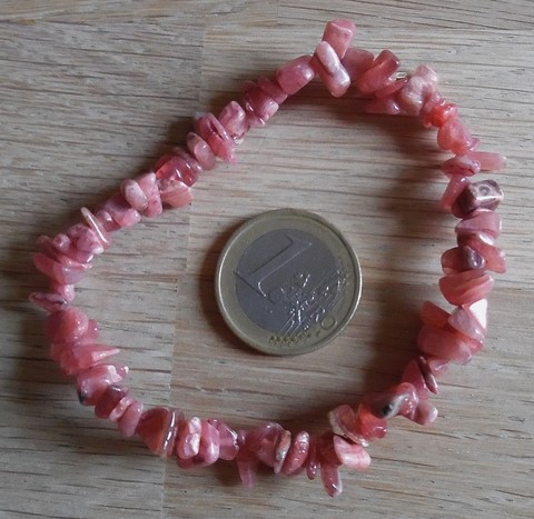 Bracelet baroque chips Rhodochrosite