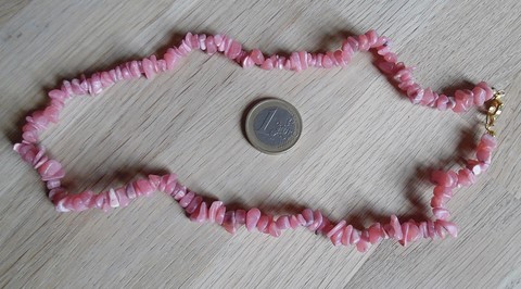 Collier baroque Rhodochrosite