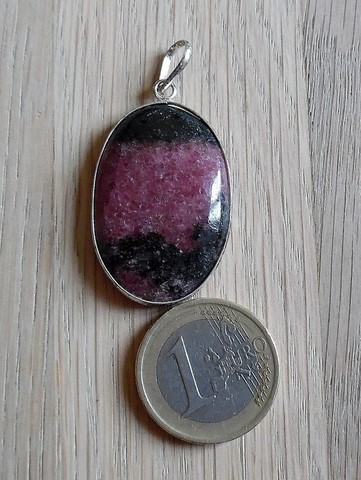 Pendentif Rhodonite