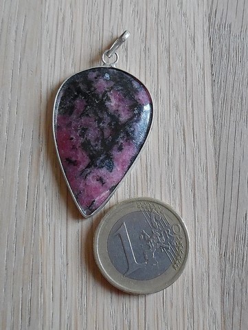 Pendentif Rhodonite