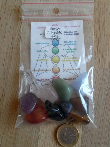 Sachet pierres chakras