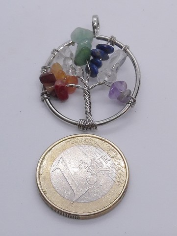 Pendentif arbre de vie et chakras