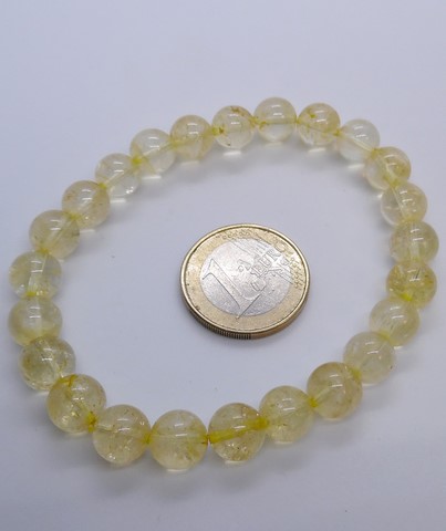 Bracelet citrine naturelle