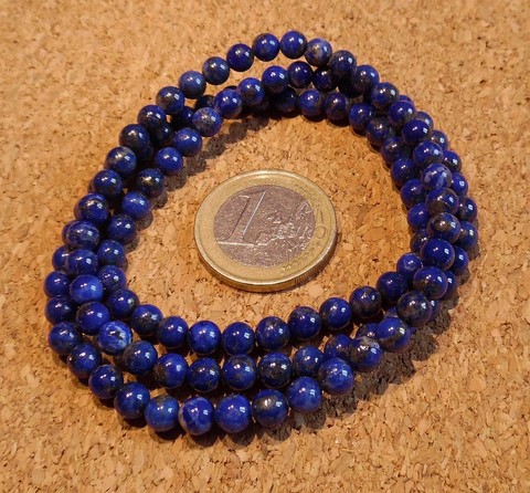 Triple bracelet et collier en Lapiz Lazuli