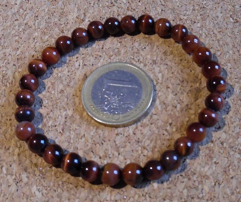 Bracelet 6mm en Oeil de Taureau