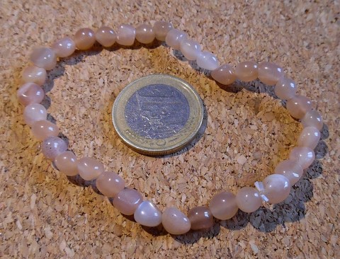 Bracelet en pierre de lune naturelle