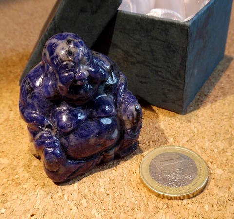 Bouddha Rieur assis Sodalite