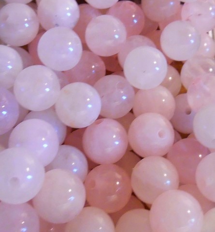 Perles Minéraux Quartz rose 8,4mm