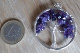 Pendentif arbre de vie en Améthyste