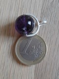 Pendentif sphère améthyste