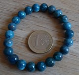 Bracelet apatite bleue 6mm