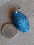 Pendentif oeil Apatite bleue