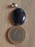 Pendentif Azurite malachite