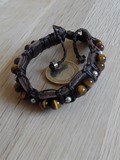 Bracelet cuir oeil de tigre