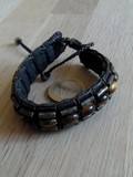 Bracelet cuir oeil de tigre