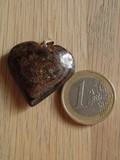 Pendentif coeur Bronzite