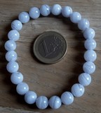 Bracelet Calcédoine bleue