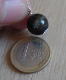 Pnedentif boule Obsidienne dorée