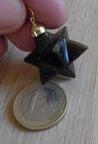 Pendentif Merkaba Obsidienne dorée