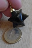 Pendentif Merkaba Obsidienne dorée