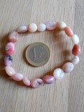 Bracelet oval Opale rose