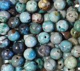 Perles minéraux Chrysocolle 6mm