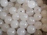 Perles Minéraux Jade blanc 6,6mm