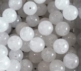 Perles Minéraux Jade blanc 8,5mm